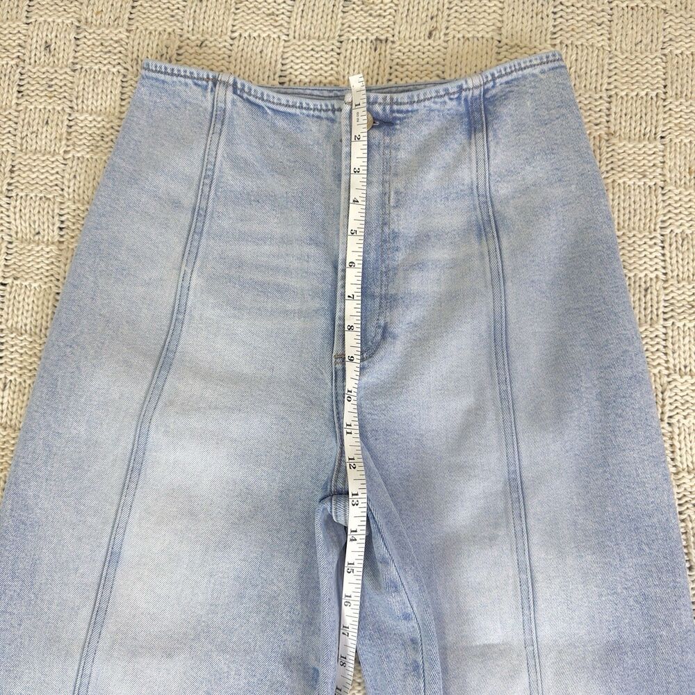 Pistola Blair High Waist Crop Barrel Jeans Size 26 Pristine Light Wash Denim - Picture 8 of 11